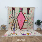 The Azilal Geometric Key rug