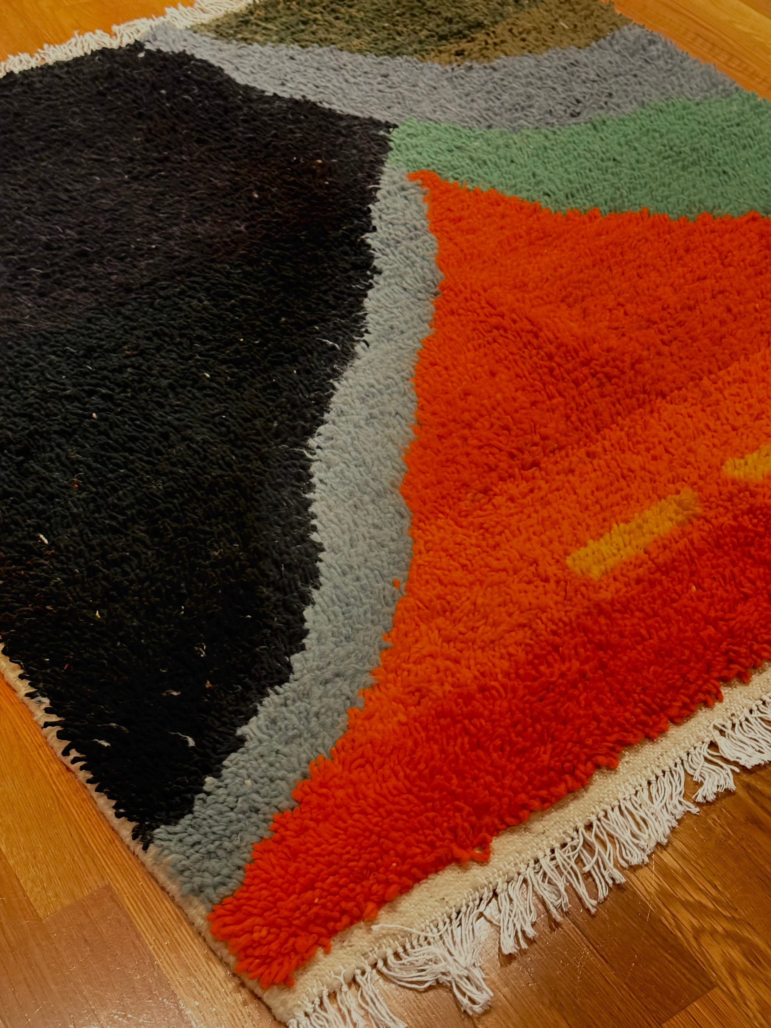 The Azilal Cubist Landscape rug