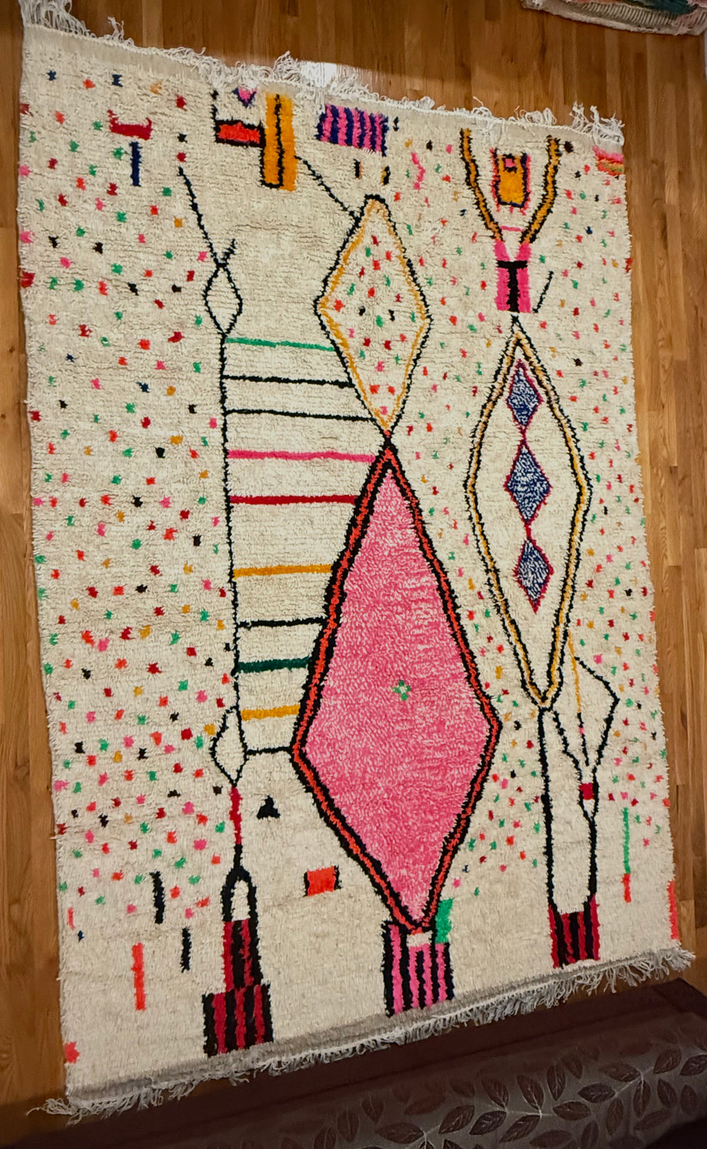 The Azilal Geometric Key rug