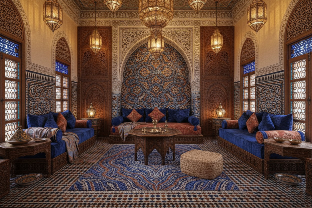 keep it the same and use blue royal and Terracotta Clay  with dark coffe brown to use blue royal